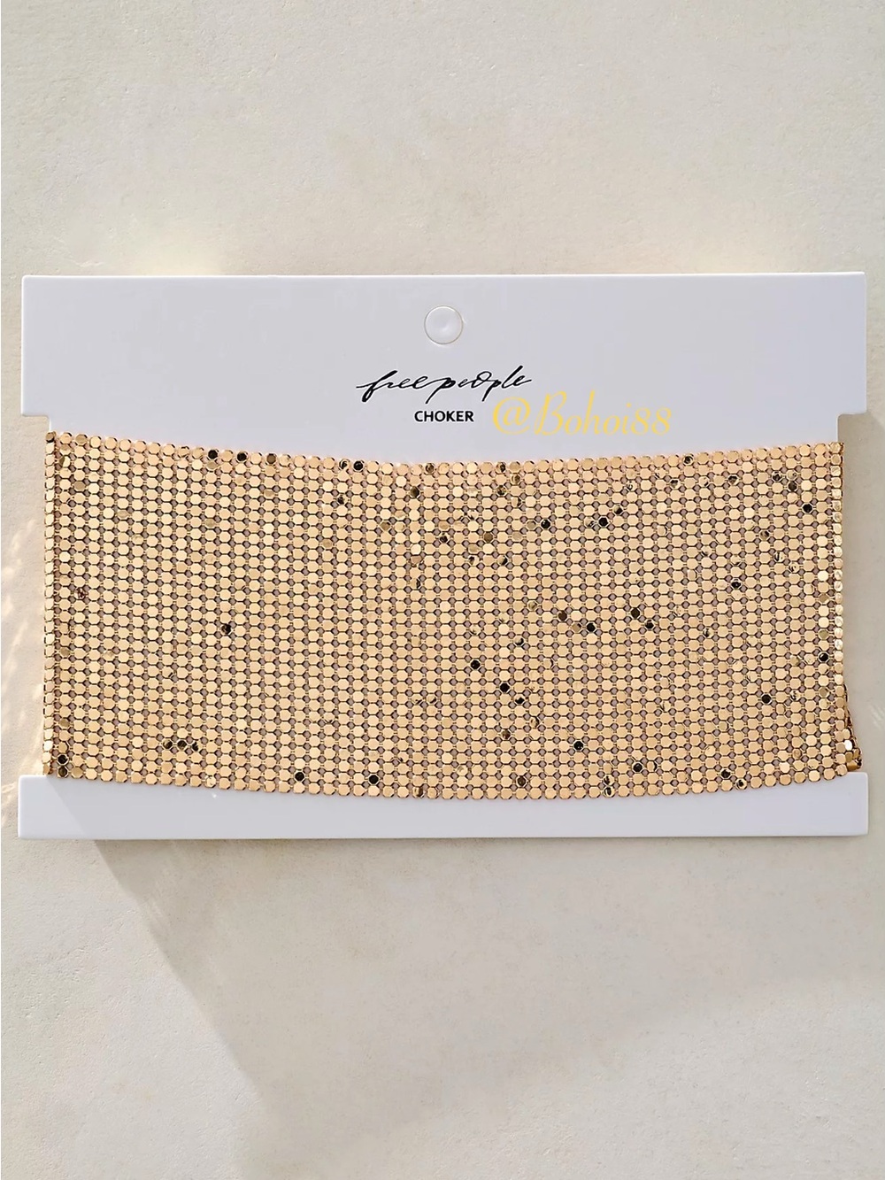 NWT Free People Chainmail Dancefloor Choker Necklace - Picture 2 of 10